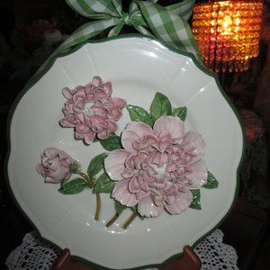 Peony Decorative Hanging Wall Plate